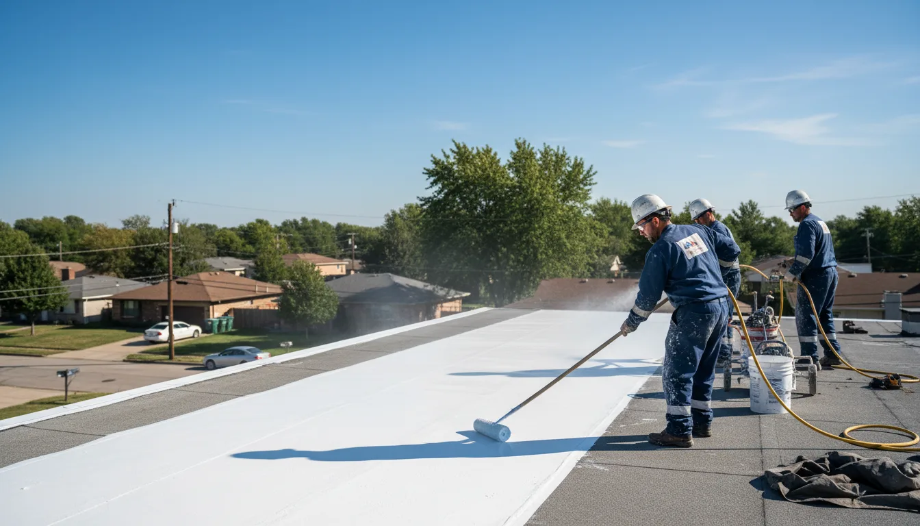 Commercial roof coating in Haskins, OH near me